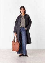 Button Front V Neck Cardigan