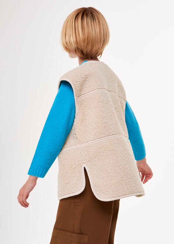 Ivory Billie Fleece Gilet