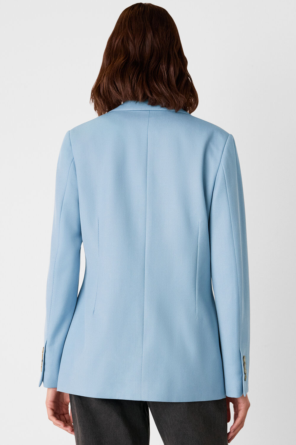 Wool Blend Tailored Blazer
