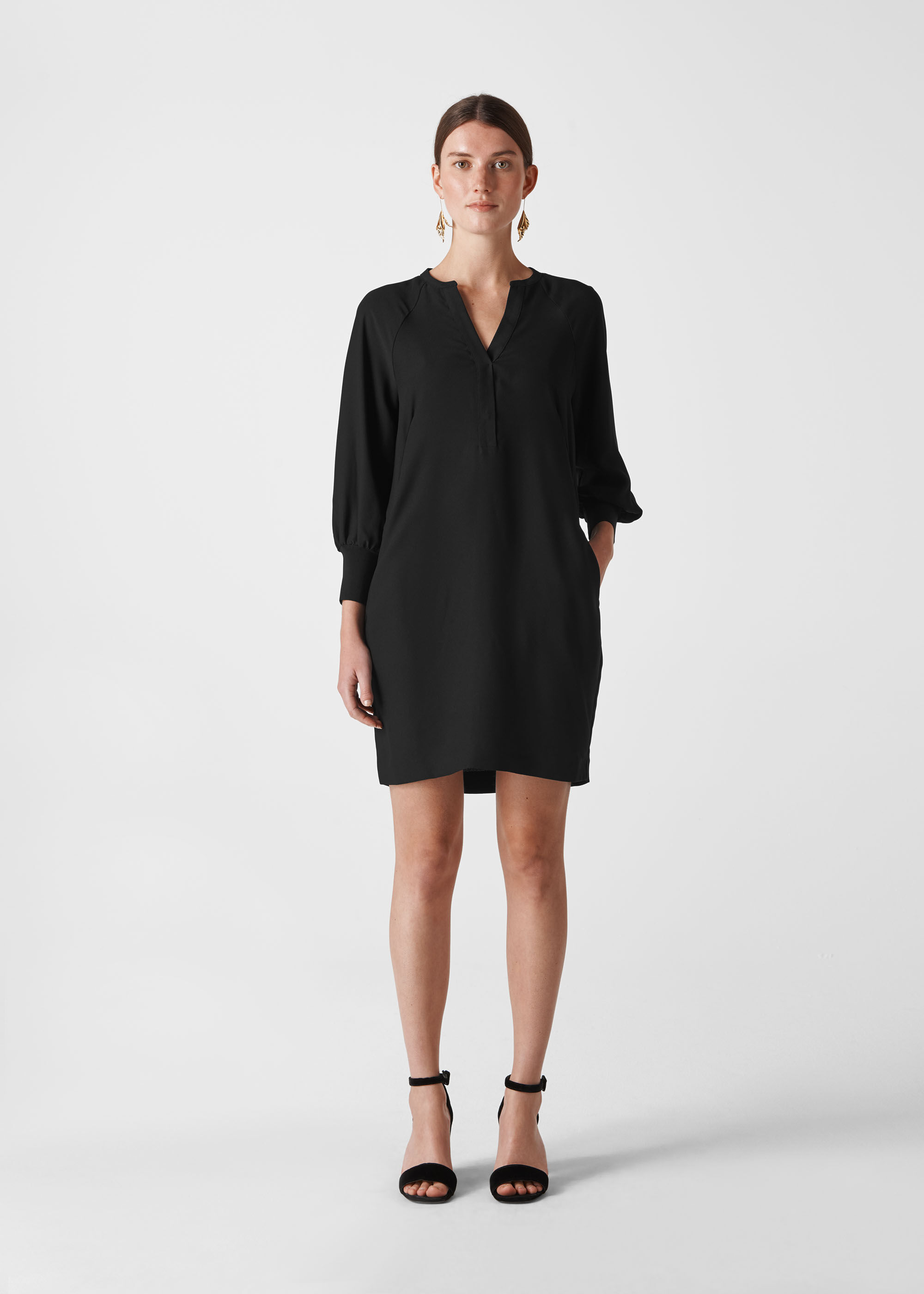 zara sequin tuxedo dress