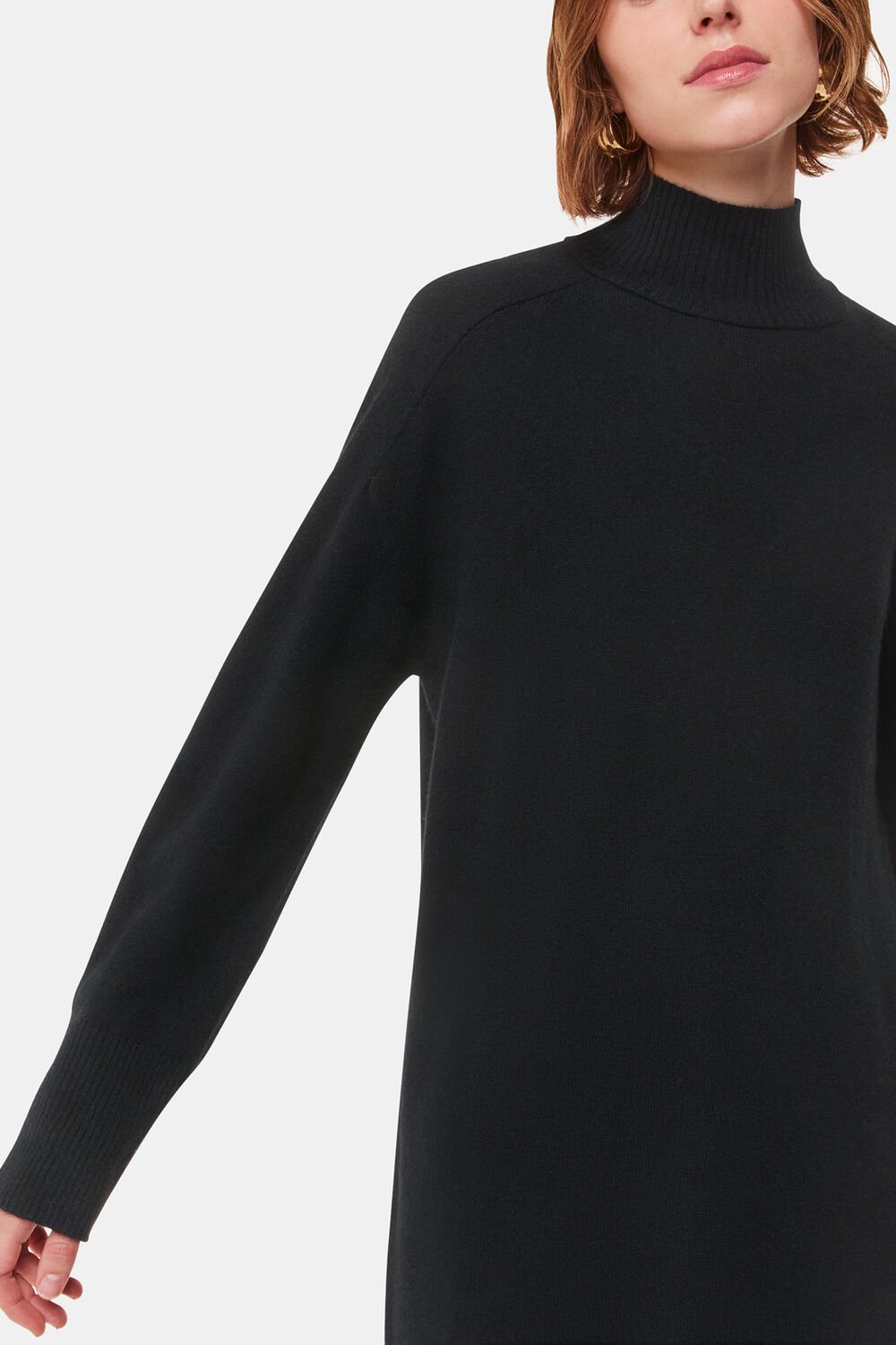 Cashmere Funnel Neck Dress