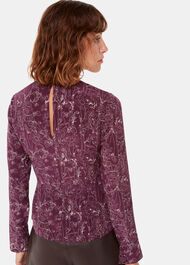 Strawberry Plant Silk Top
