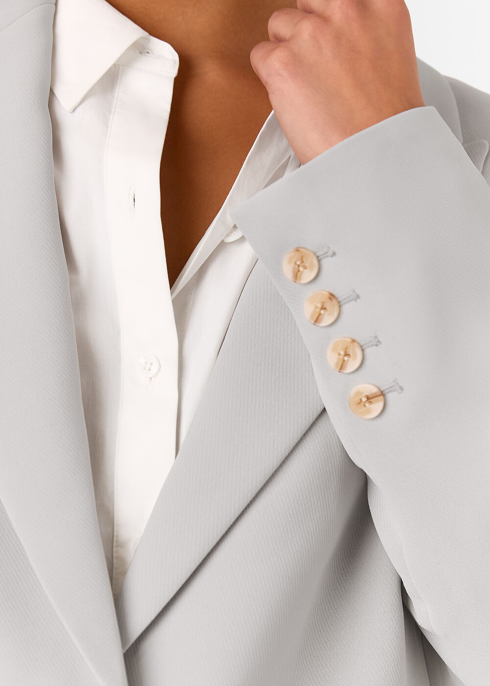 Petite Crepe Boyfriend Blazer