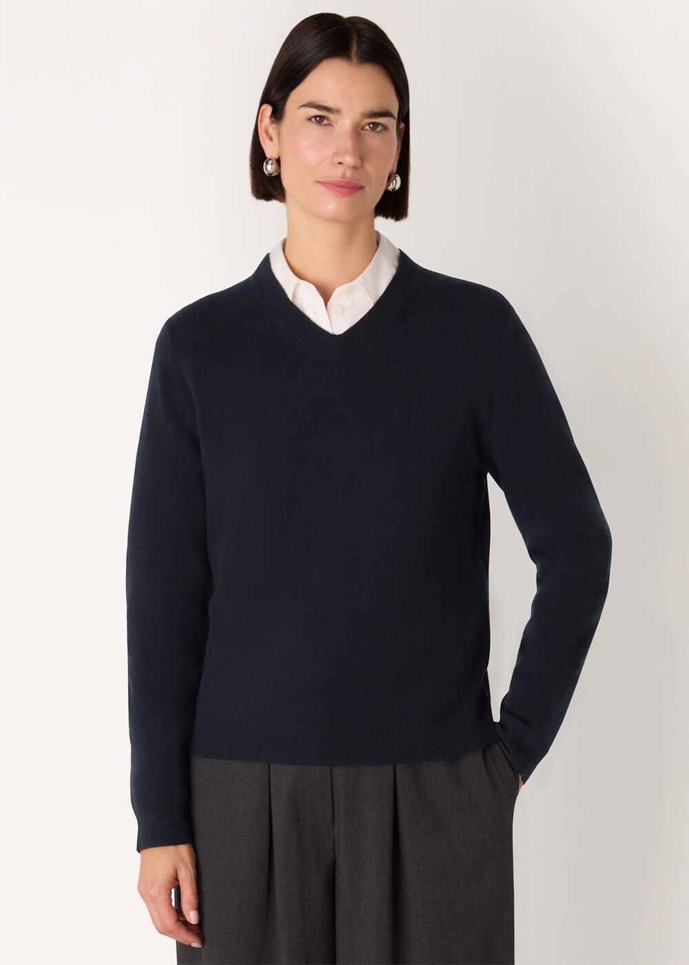 Wool V Neck Knit