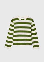 Relaxed Stripe Long Sleeve Tee