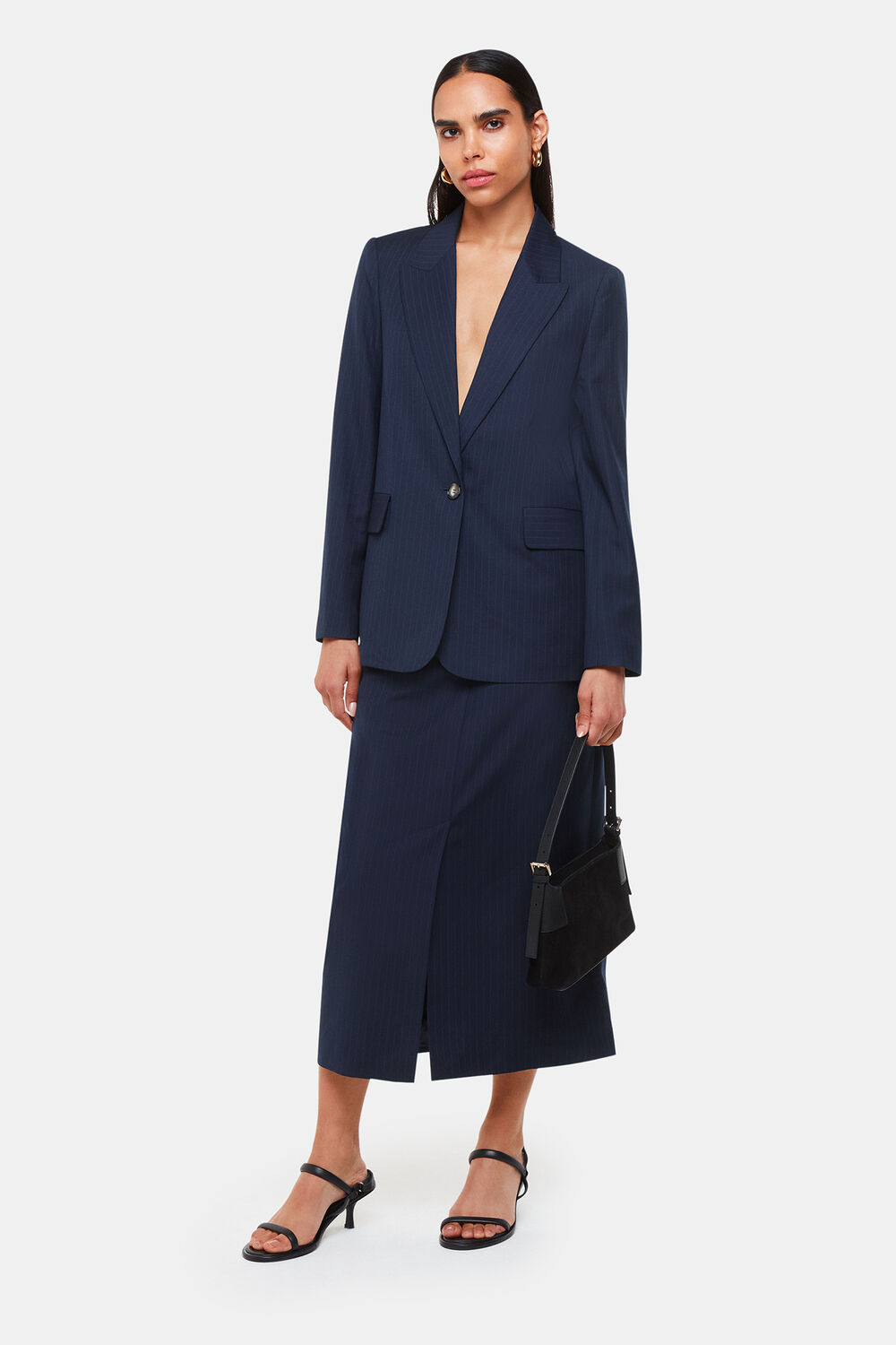 Pinstripe Blazer