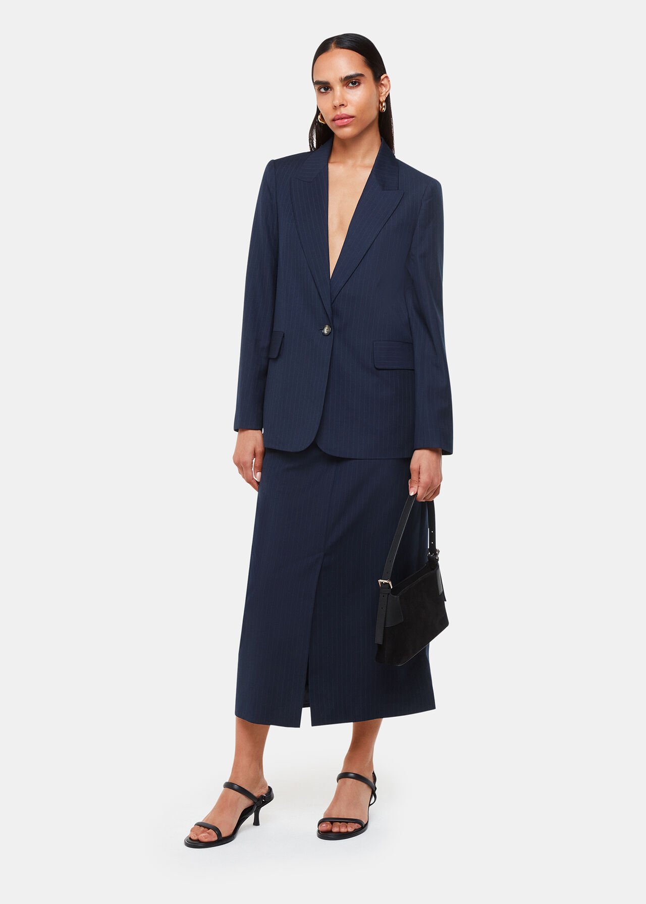 Pinstripe Blazer