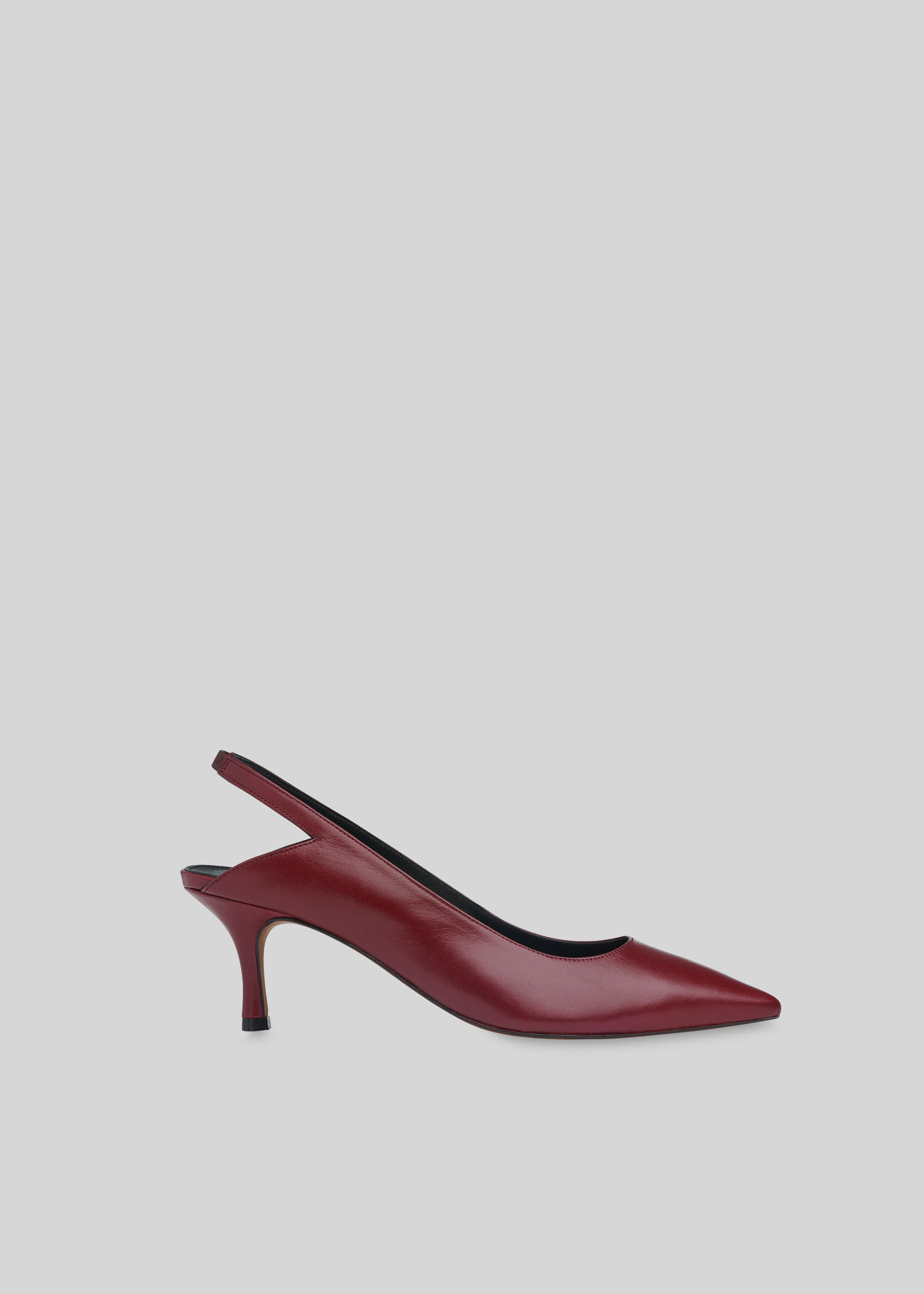 Burgundy Clare Cutout Slingback Shoe 