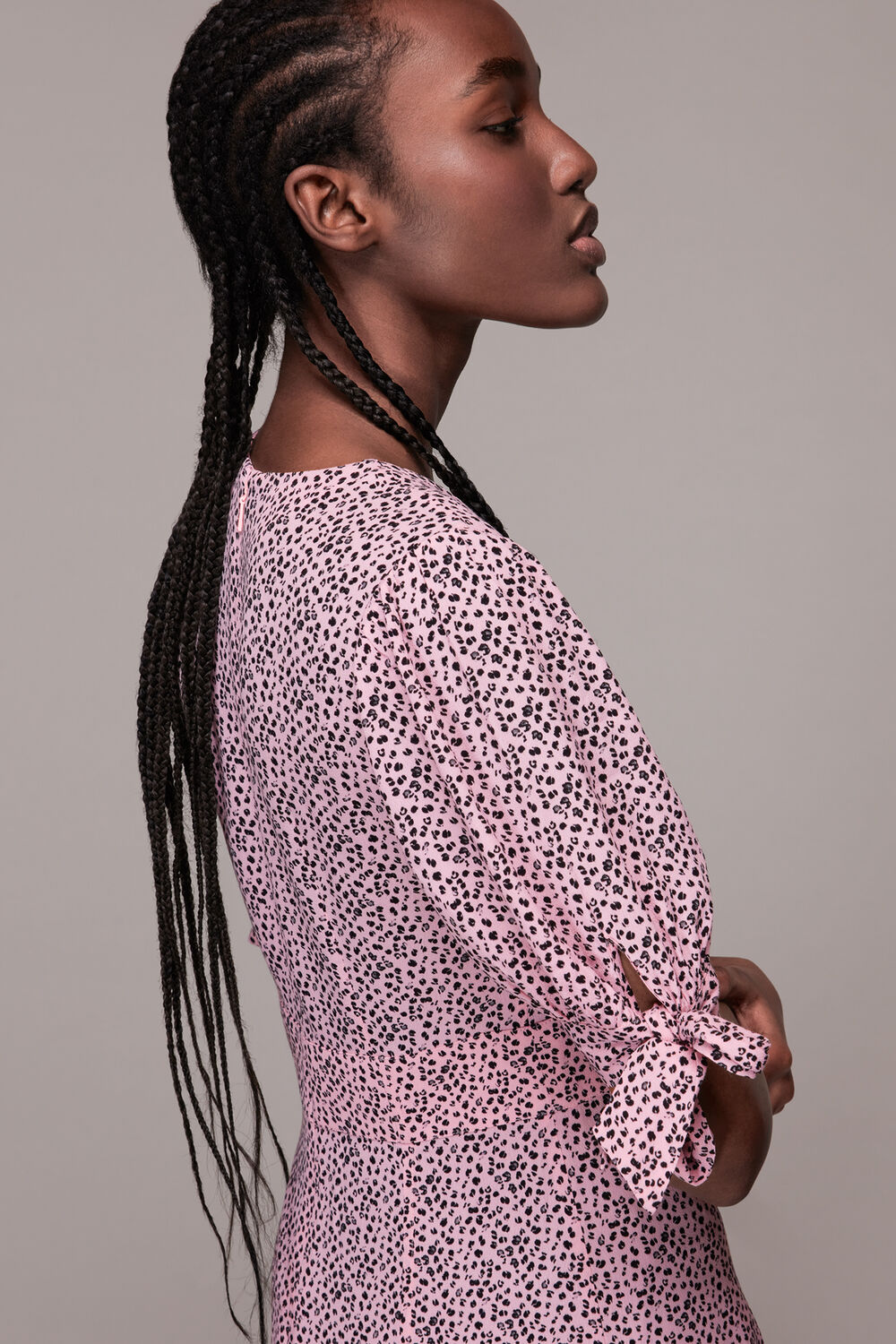 Ink Leopard Print Neave Dress