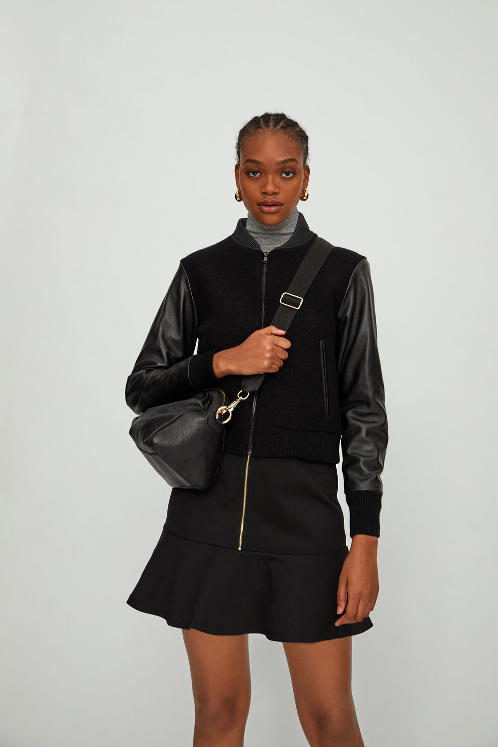 Ponte Peplum Skirt