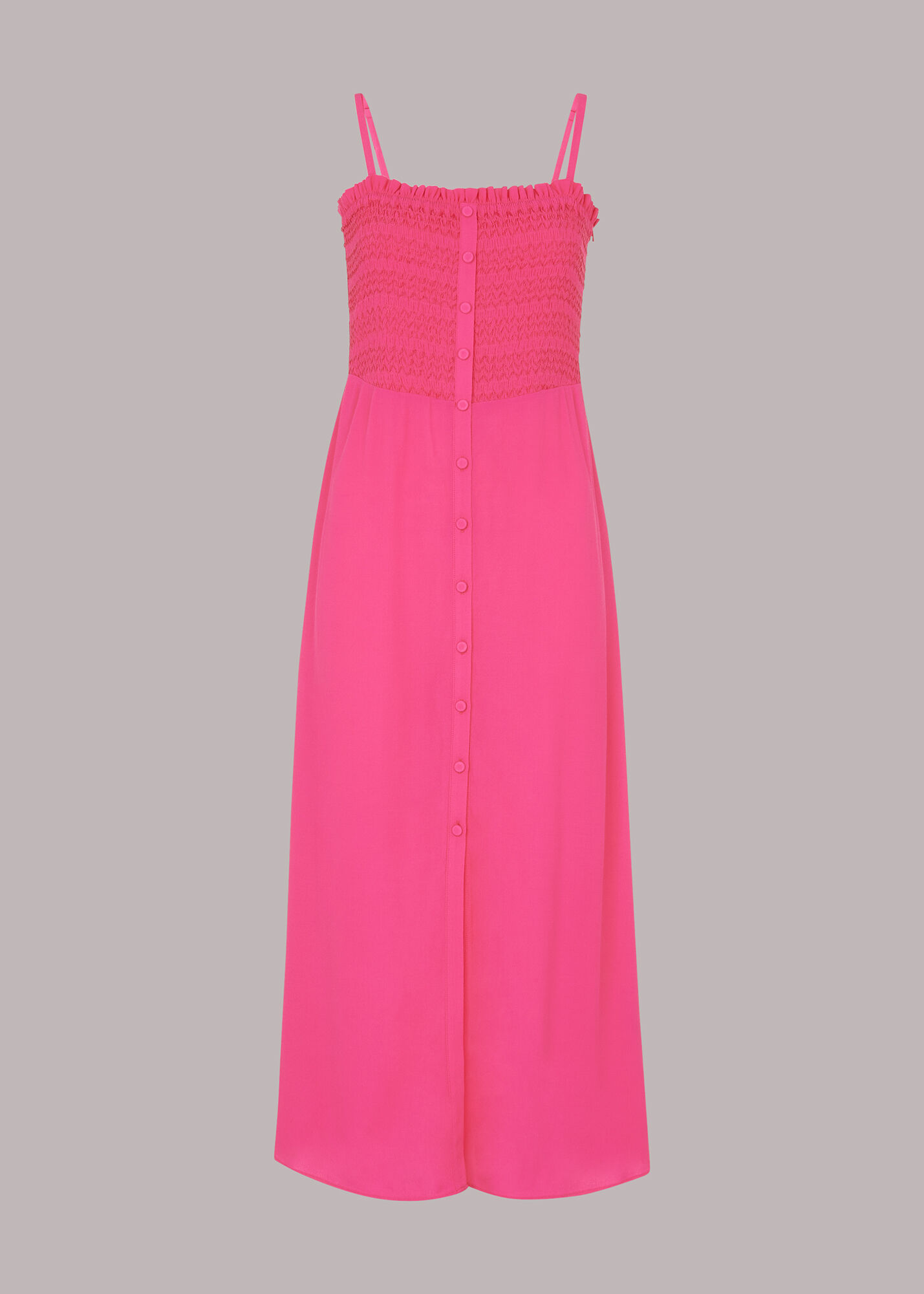 Pink Gracia Smocked Dress WHISTLES