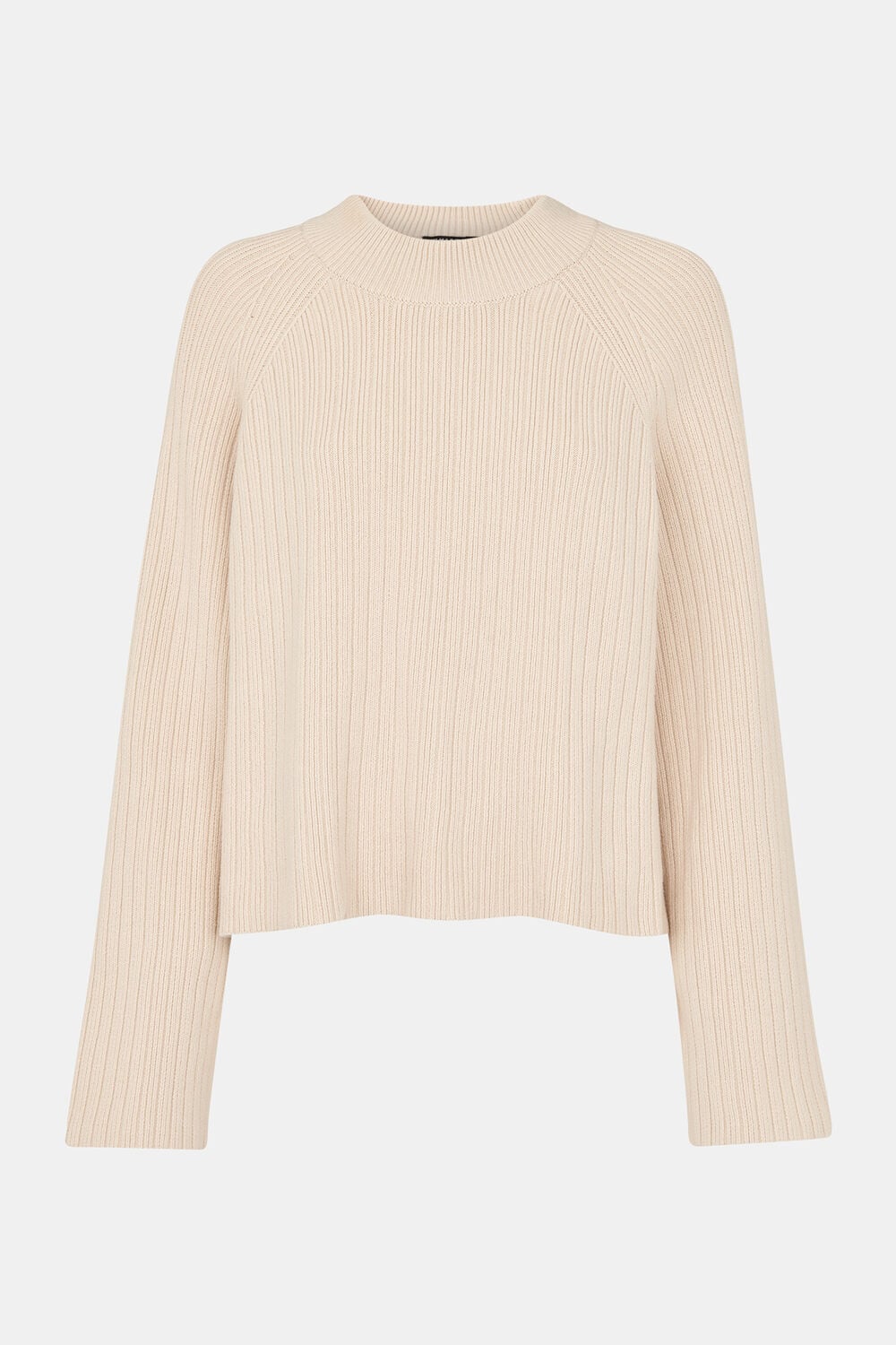 Cotton Rib Crew Neck Knit