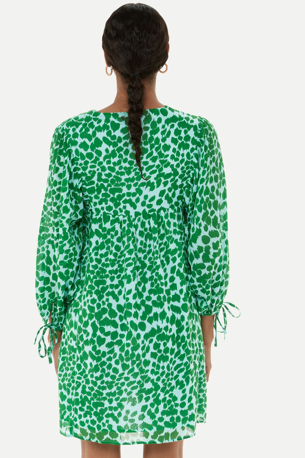 Smooth Leopard Trapeze Dress