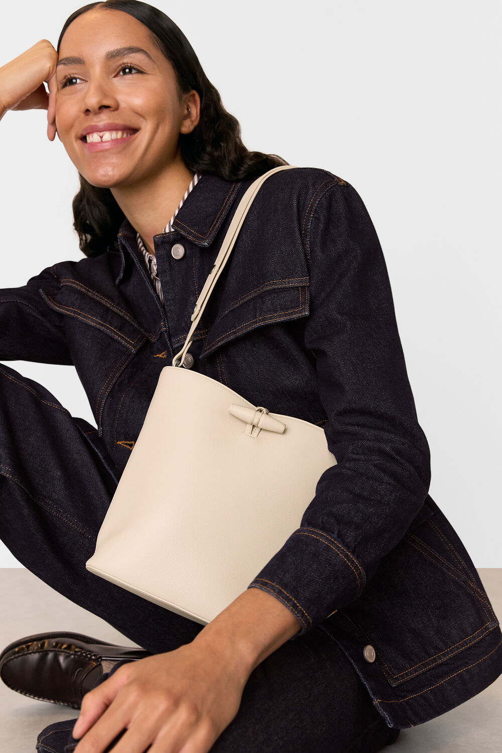 Cleo Toggle Bucket Bag