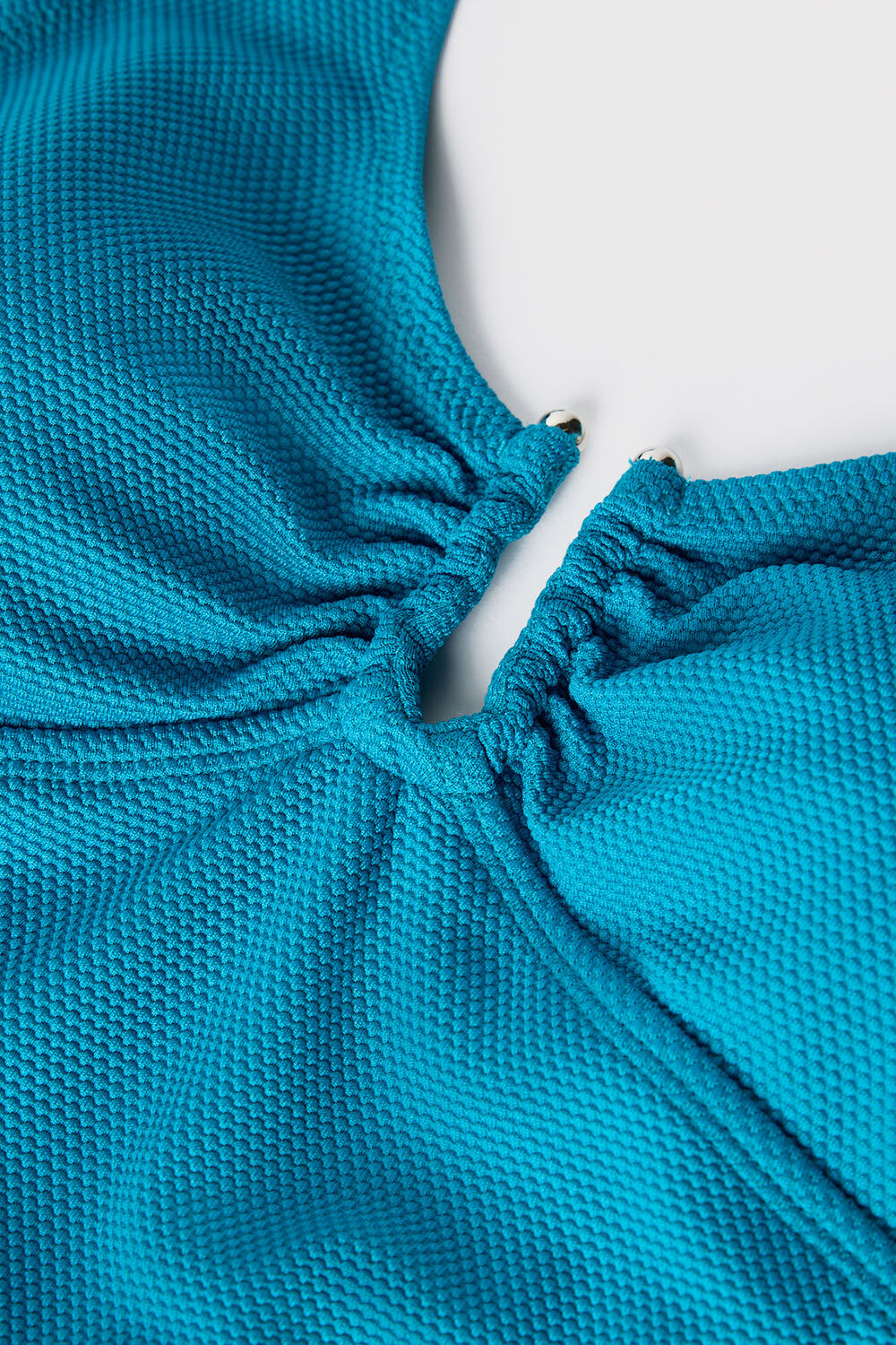 Textured Ring Detail Swimsuit