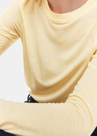 Wool Blend Crew Neck Top