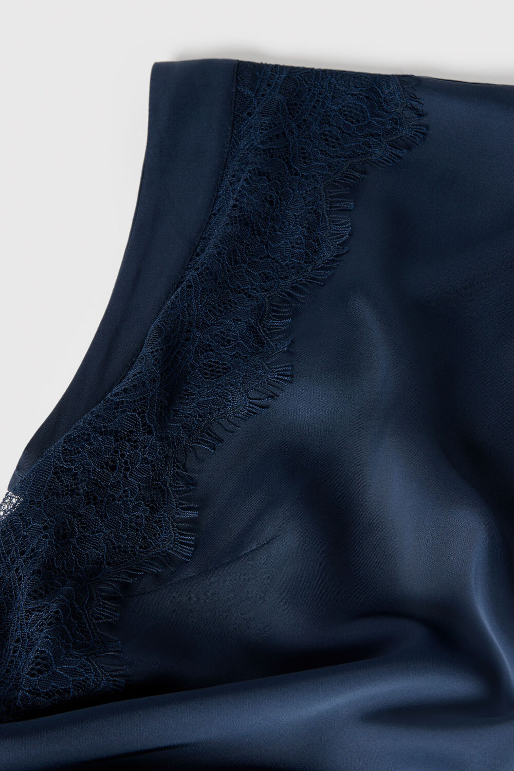 Lace Insert Asymmetric Dress