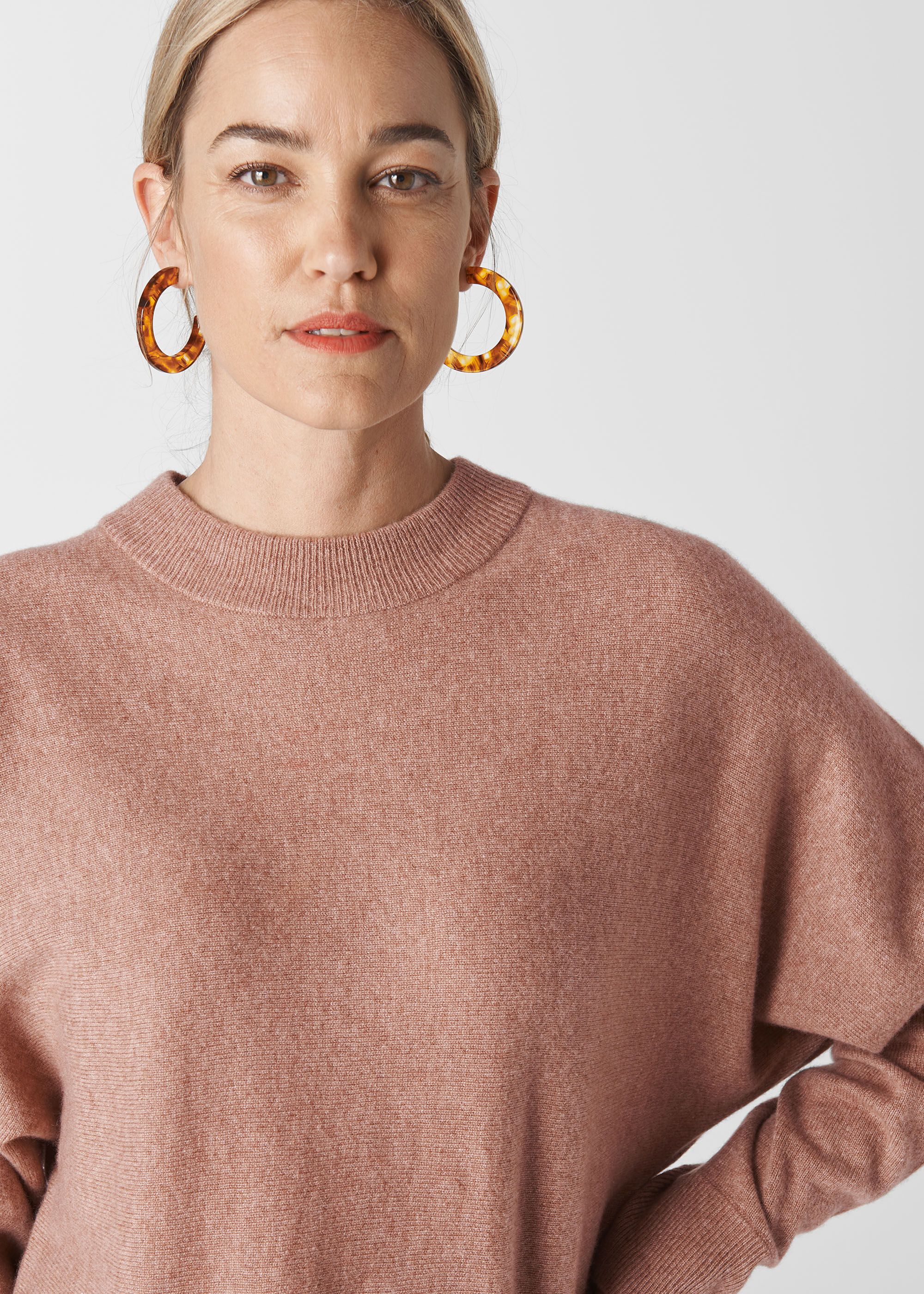 Pale pink sale cashmere sweater