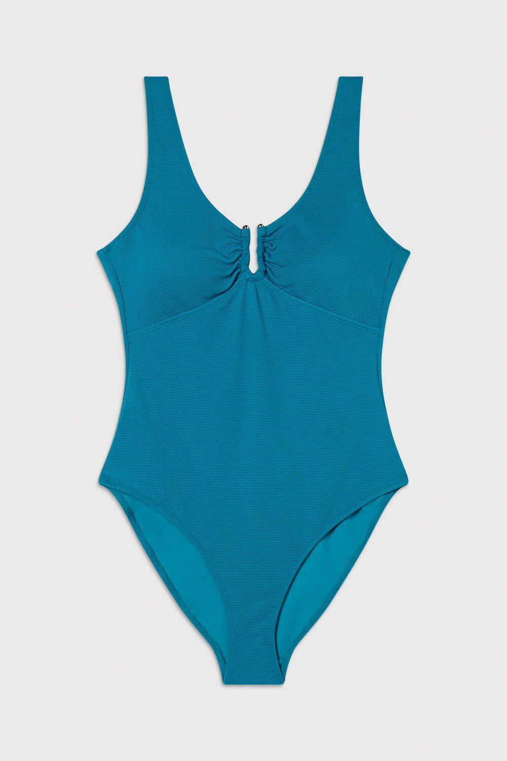 Textured Ring Detail Swimsuit