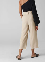 Paper Bag Belted Trouser Neutral
