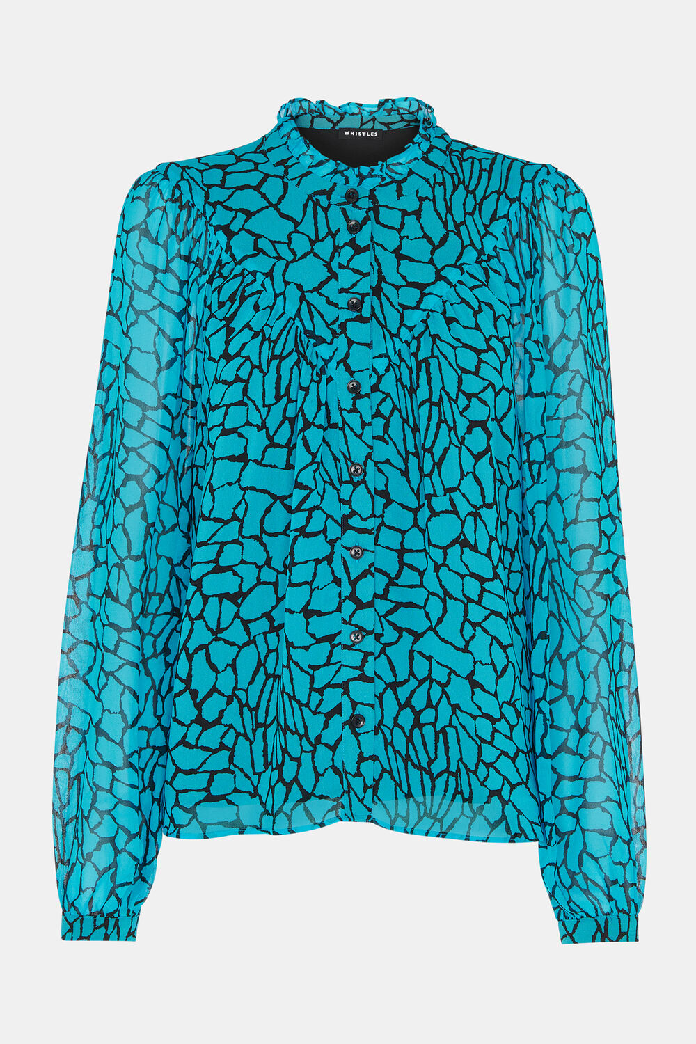 Terrazzo Button Front Blouse