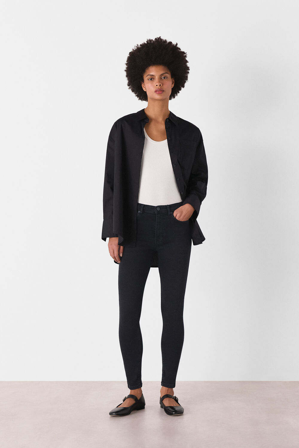 Black Stretch Sculpted Skinny Jean