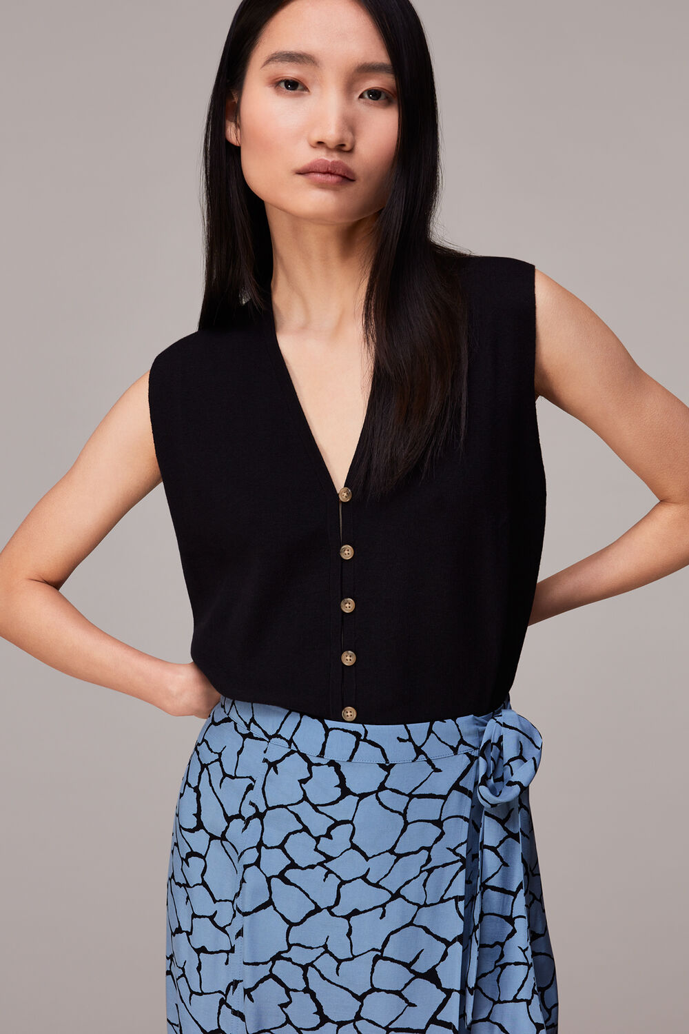 Giraffe Print Wrap Skirt