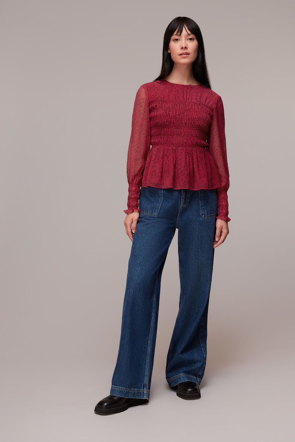 Pink Abstract Snake Rosanna Top