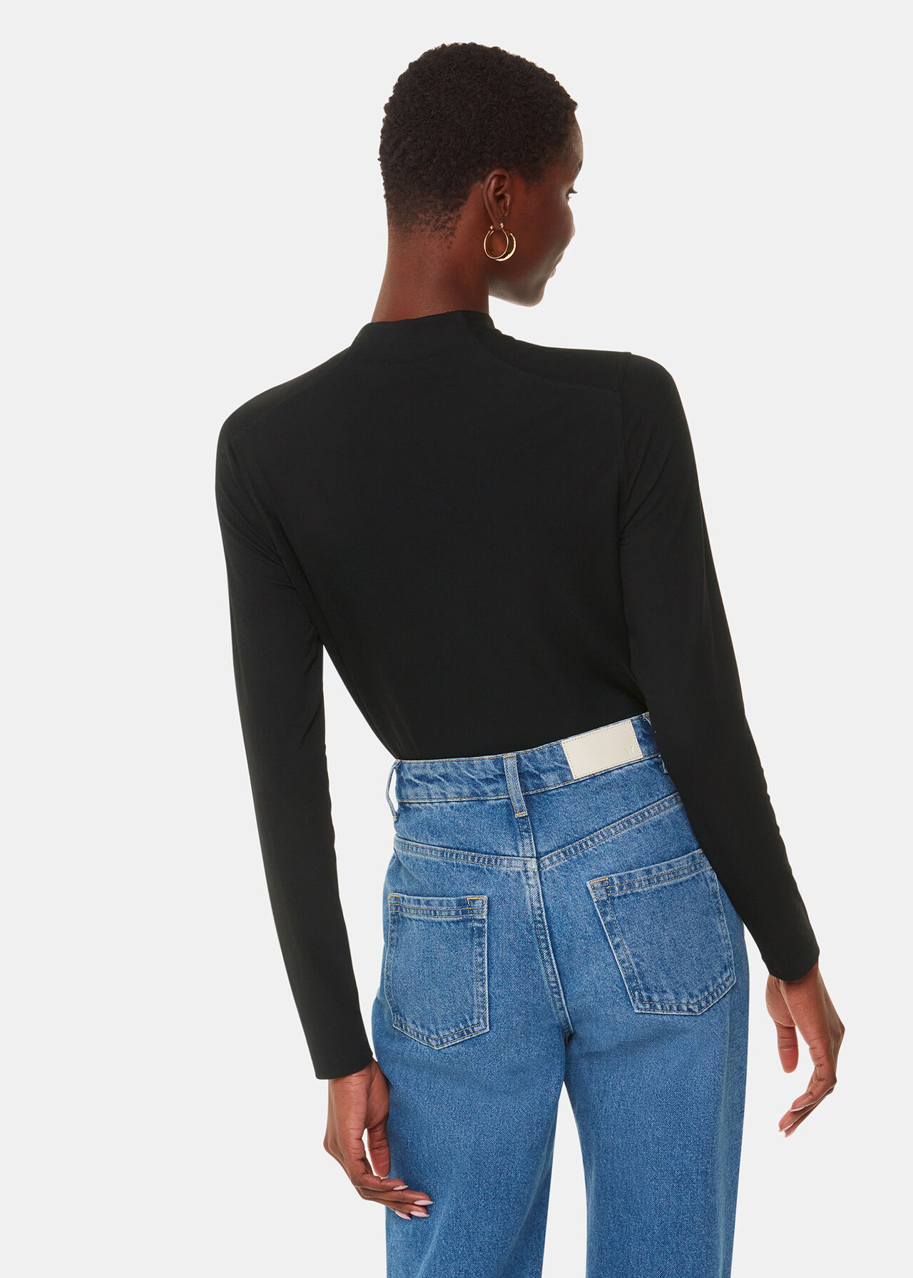Ruched Front Detail Jersey Top