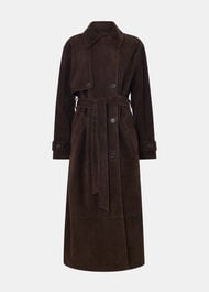 Suede Trench Coat