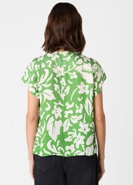 Floral Keyhole Blouse