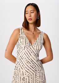 Dashed Spot Dobby Maxi Dress