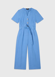 Fiona Linen Button Jumpsuit