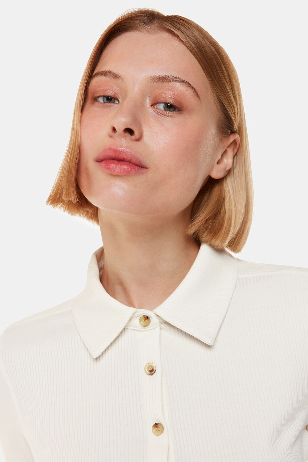 Grace Ribbed Polo