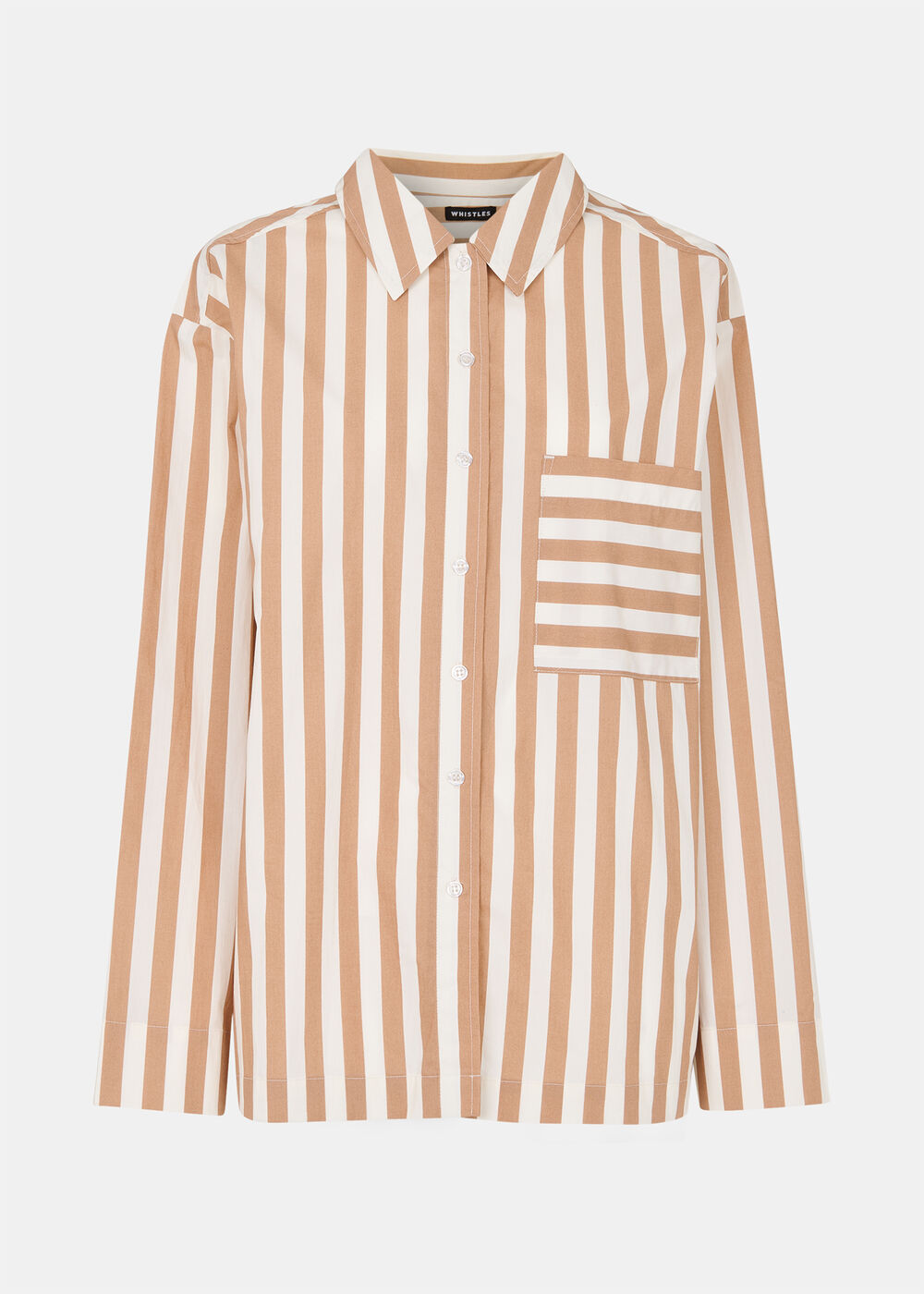 Cotton Stripe Pyjama Shirt