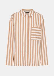 Cotton Stripe Pyjama Shirt