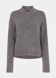 V Neck Wool Mix Knit