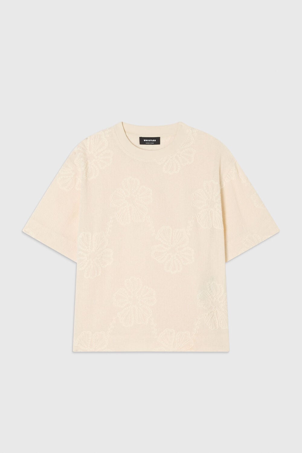 Textured Floral Jersey Top