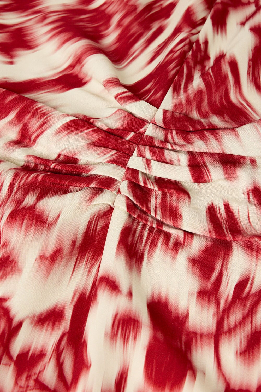 Blurred Floral Crepe Dress