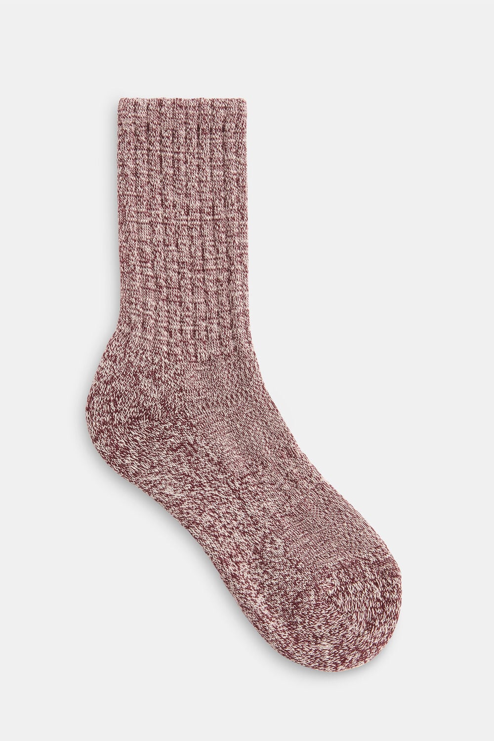 Burgundy Chunky Marl Socks