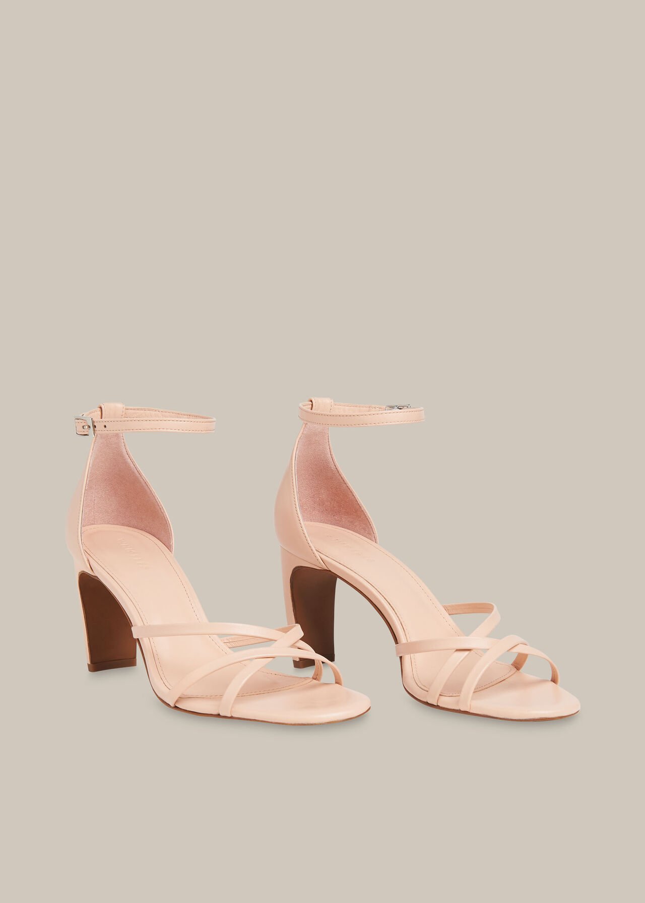 Hallie Strappy High Sandal Pale Pink