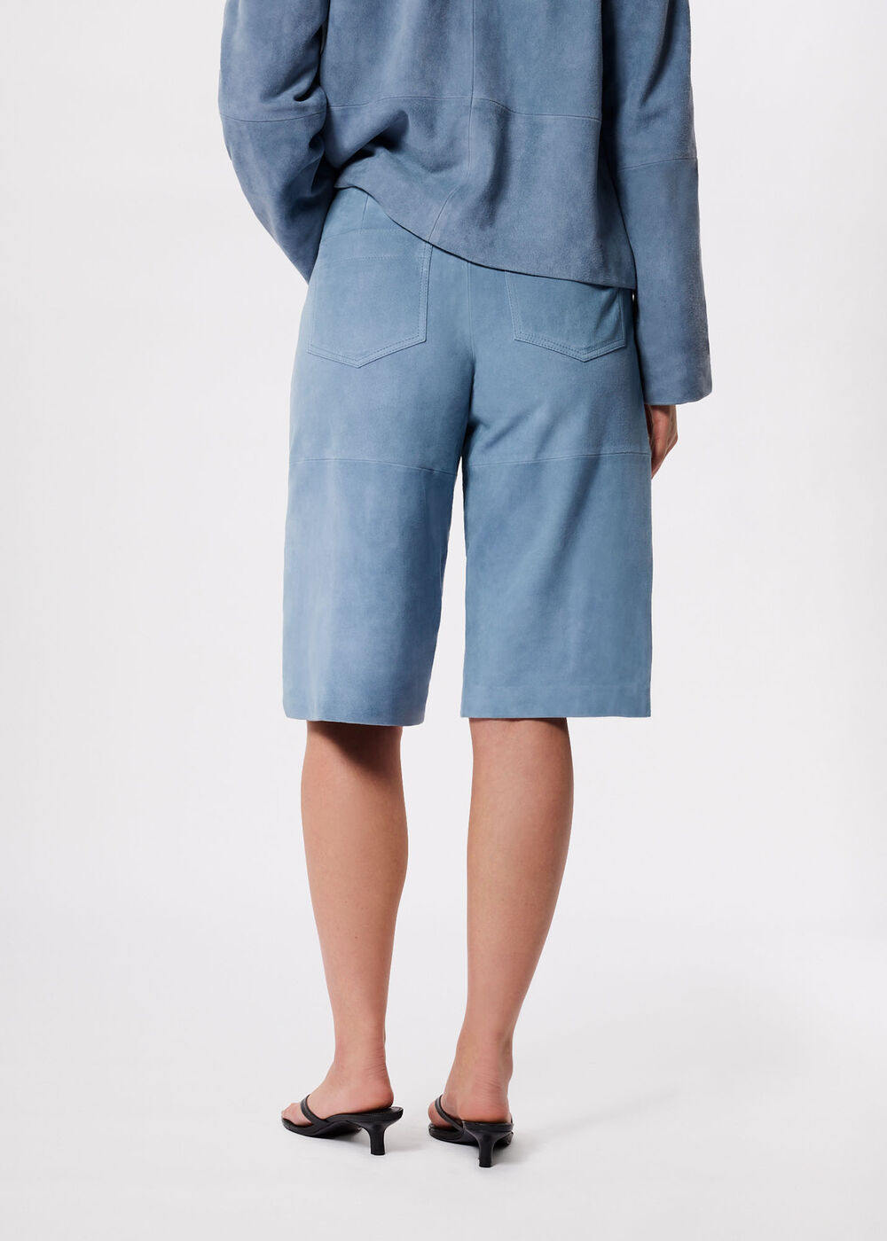 Suede Longline Short