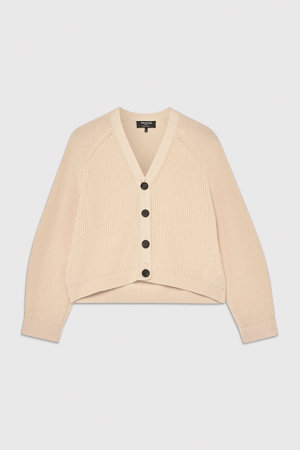 Petite V Neck Cotton Cardigan