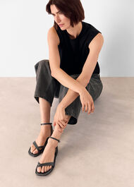 Toe Loop Strappy Sandal