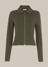 Zip Front Jersey jacket