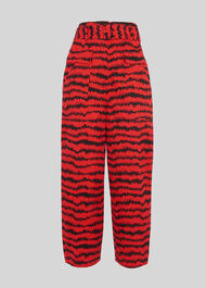Milla Animal Cargo Trouser Red/Multi