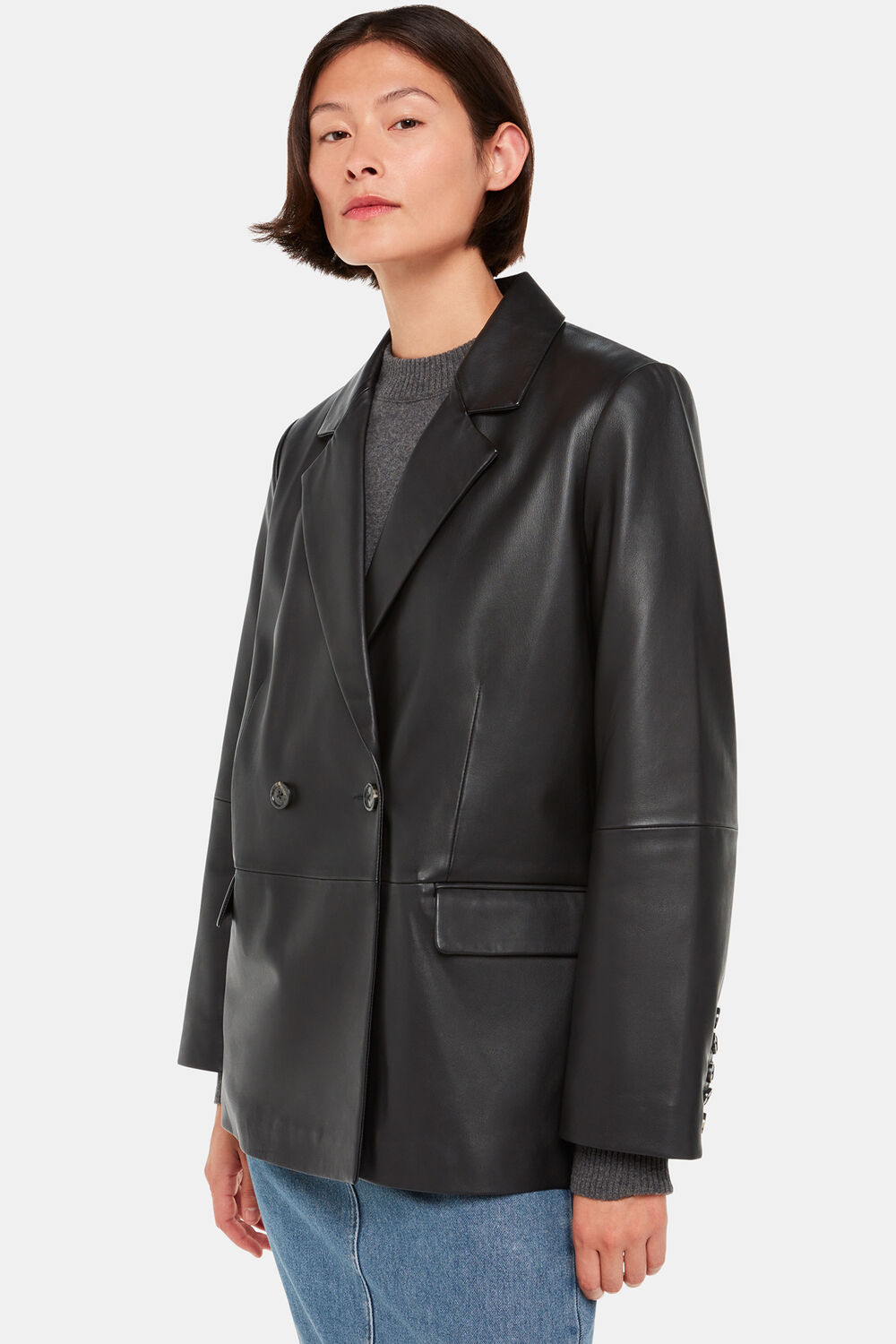 Black Keeley Double Breasted Blazer