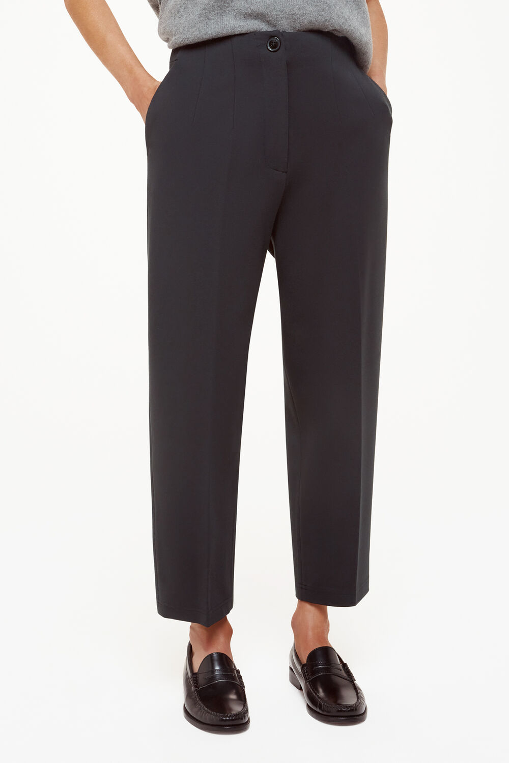 Black Petite Lila Ponte Pants&nbsp;