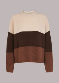 Stripe Knitted Wool Sweater