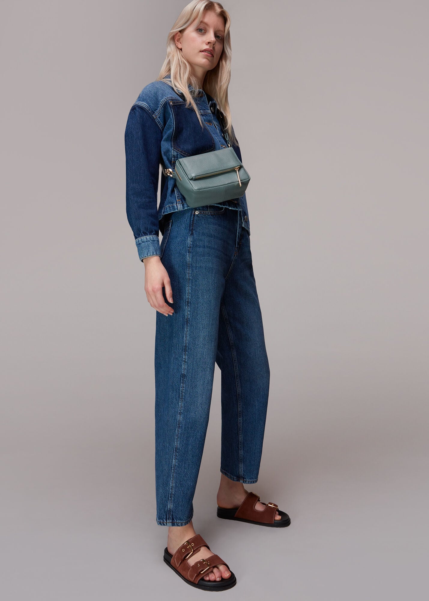 Blue Bibi Crossbody Bag | WHISTLES | Whistles US |